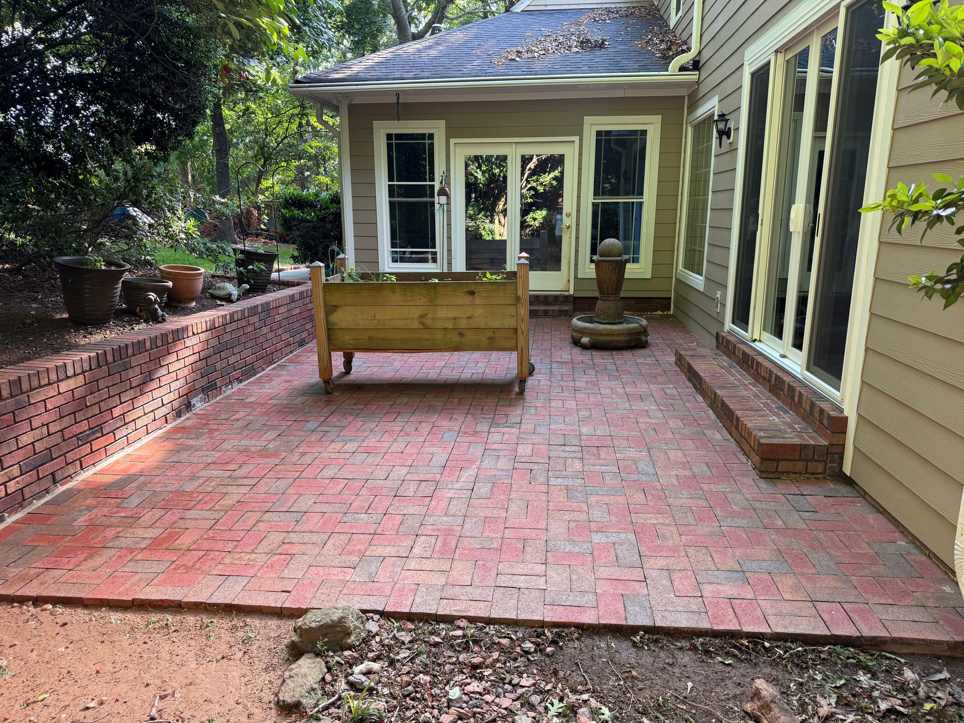 Gallery photos for Driveway and Brick Patio Pressure Washing Before and After: Image #3