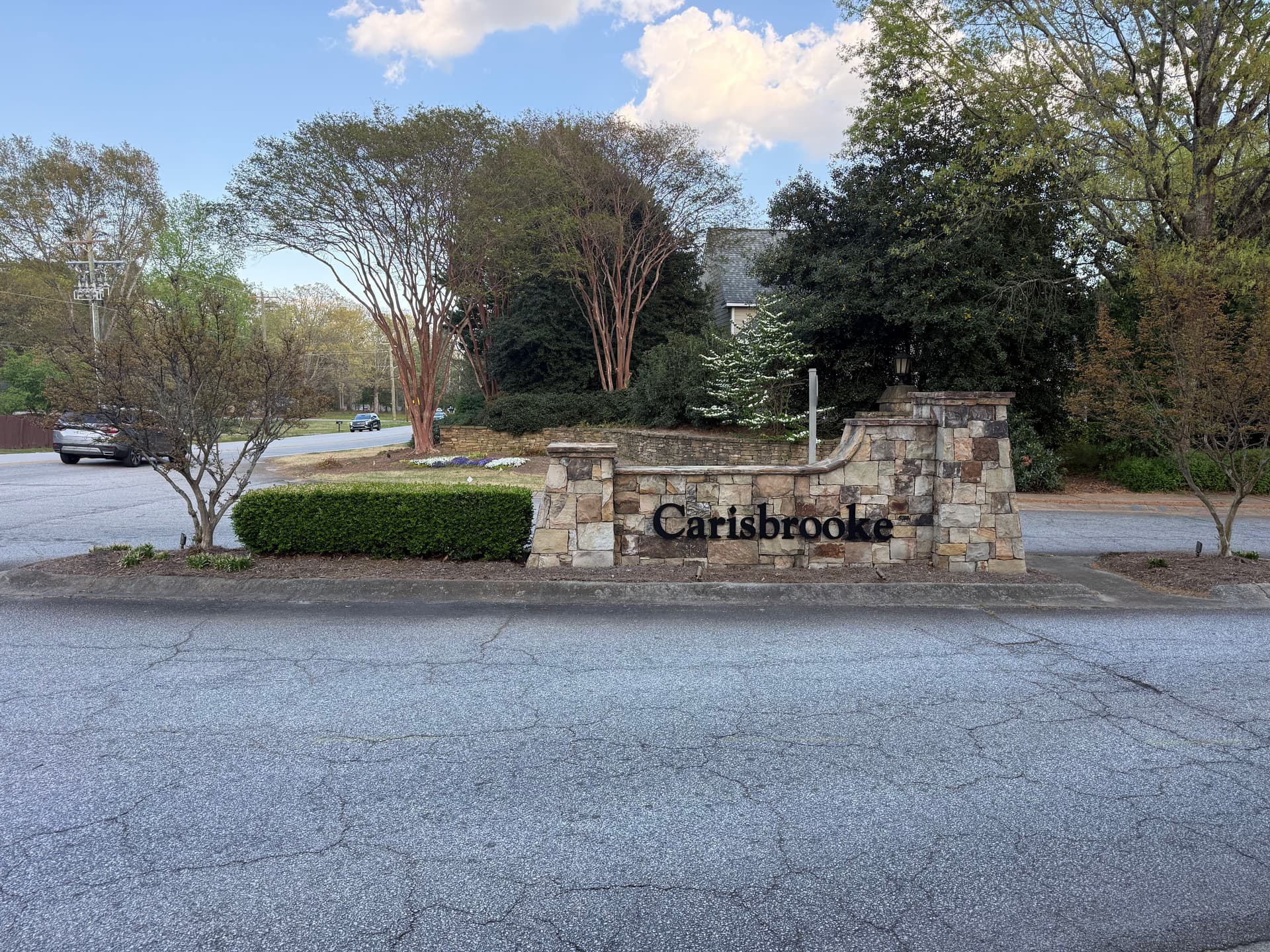 Gallery photos for Carisbrooke HOA Entrance Sign and Stonework Cleaning: Image #2