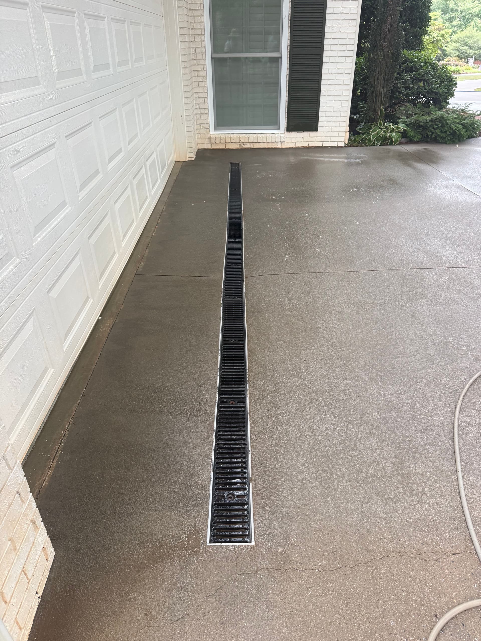 Gallery photos for Clogged French Drain Cleaned Before Driveway Pressure Wash: Image #3