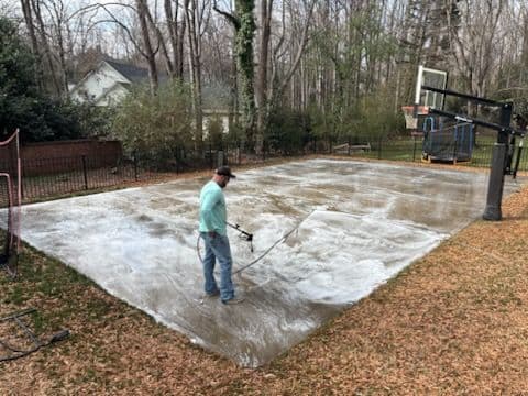 Gallery photos for Basketball Court and Column Cleaning Magic: Image #1