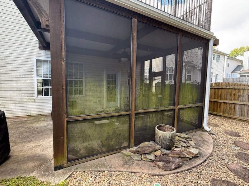 Gallery photos for Porch and Pergola Softwashing Transformation: Image #1
