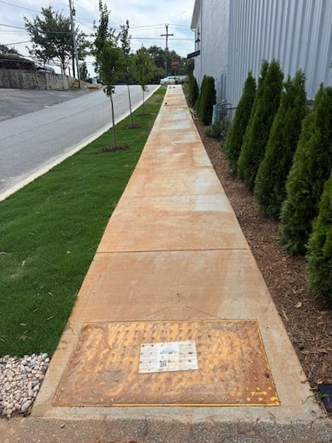 Amazing Sidewalk Pressure Washing Transformation image